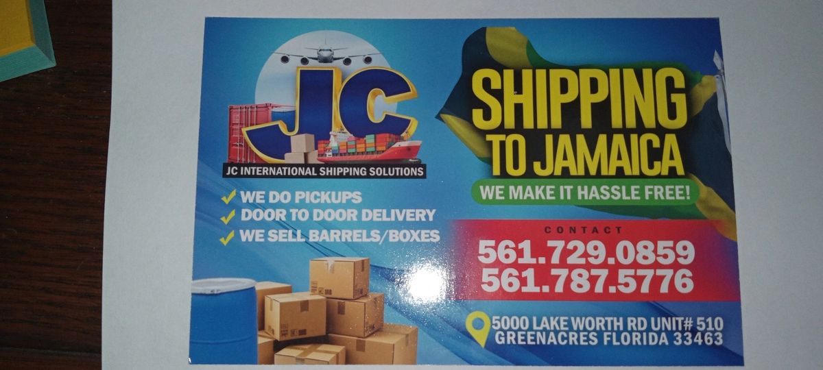JAMAICA SHIPPING, Palm Beach County